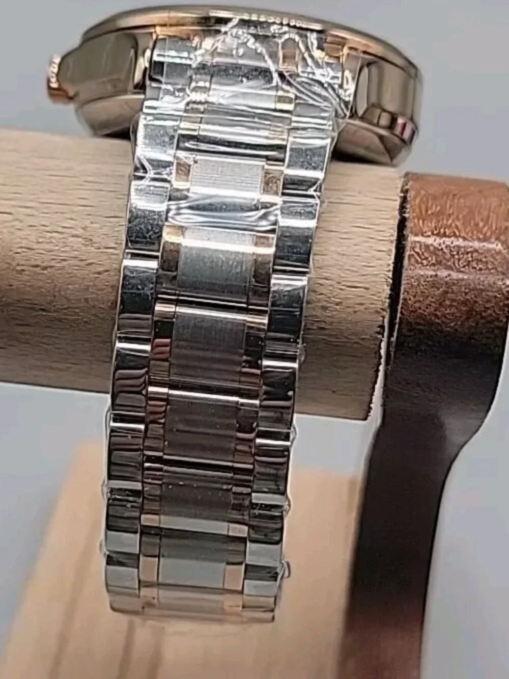 Luminous Mens Skeleton Automatic Watch 42mm T22k Gold Plated Diamond Markers